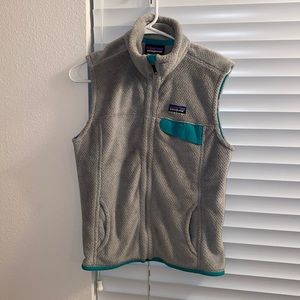 Patagonia fuzzy zip up vest